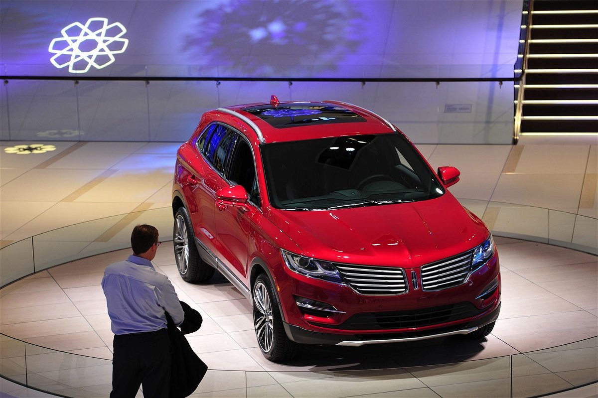 <i>Stan Honda/AFP/Getty Images</i><br/>A Lincoln MKC at the North American International Auto Show in 2014. Ford