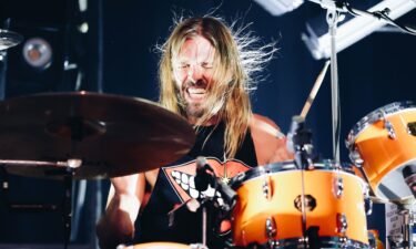 Taylor Hawkins of The Foo Fighters performing in Los Angeles in February 2022.
