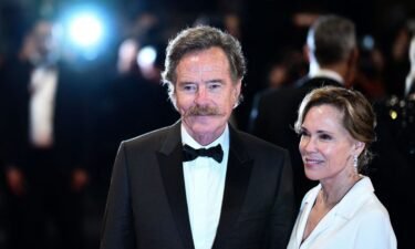 Bryan Cranston and Robin Dearden at the Cannes screening of "Asteroid City" in May.