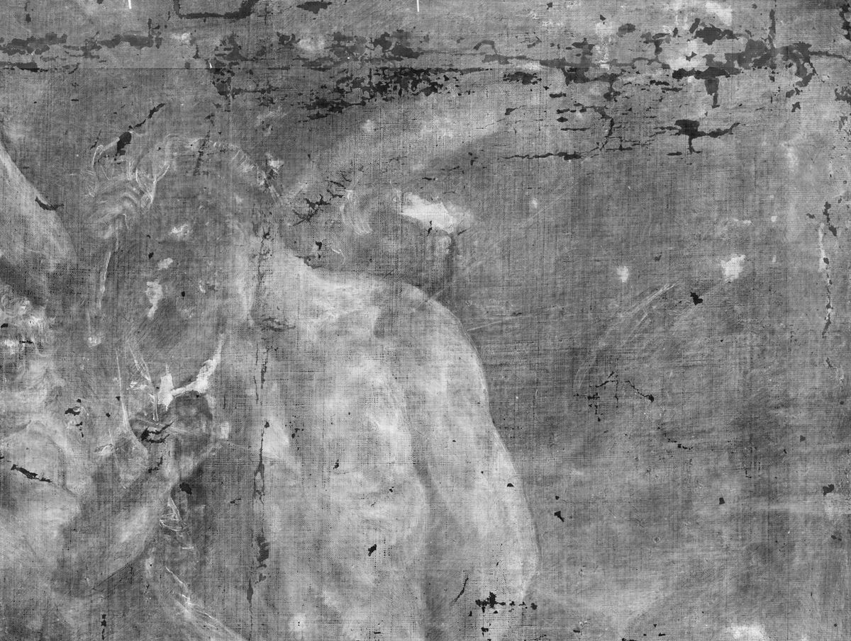 <i>Sotheby's</i><br/>X-Ray analysis revealed Rubens' changes to the painting.