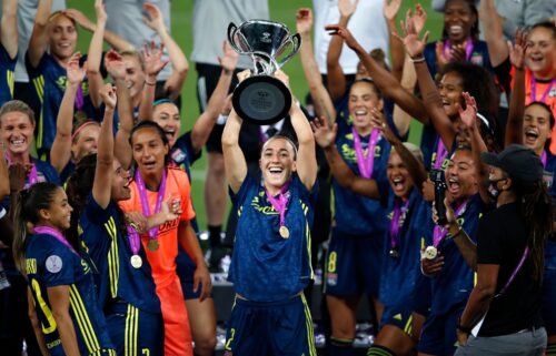 Lucy Bronze won the Women's Champions League three times with Lyon.