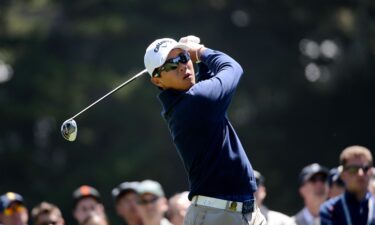 Zhang in action at the 2012 US Open at The Olympic Club in San Francisco