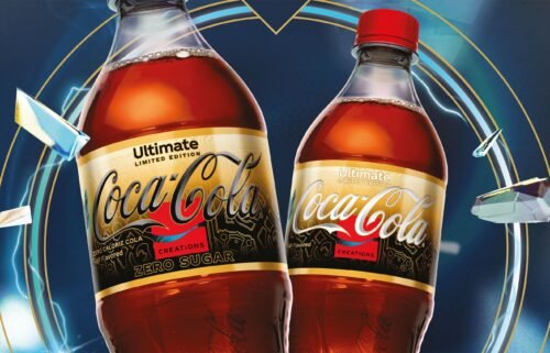 Coca-Cola Ultimate bottles are seen here.