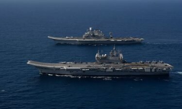 Combined operations of INS Vikramaditya and INS Vikrant.