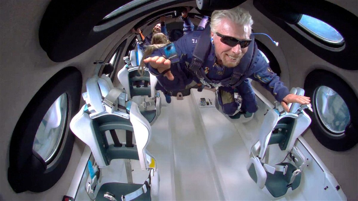 <i>Virgin Galactic</i><br/>Richard Branson and crew aboard Virgin Galactic's VSS Unity on July 11