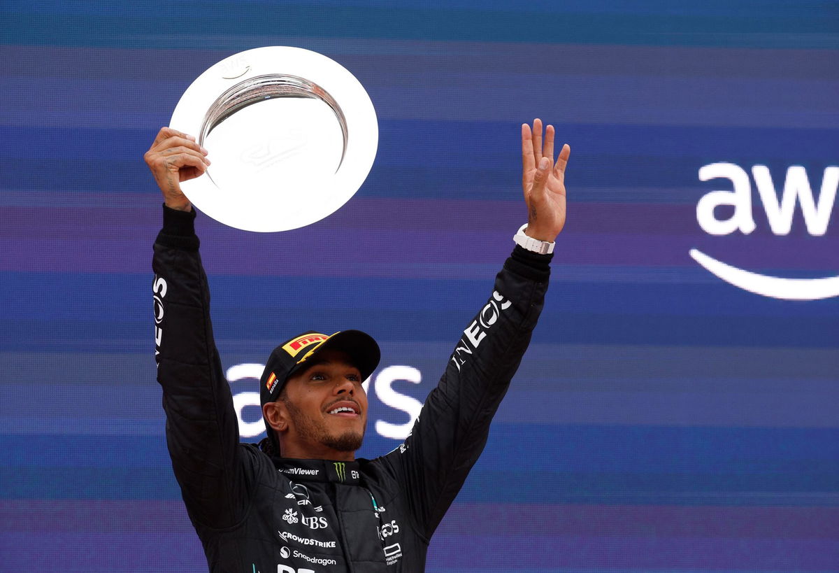 <i>Albert Gea/Reuters</i><br/>Lewis Hamilton finished second at the Spanish Grand Prix.