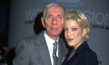 Aaron Spelling (left) and daughter Tori Spelling are pictured here in an undated photo.