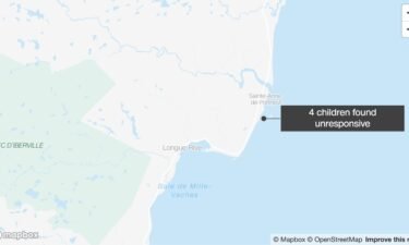 Four children were found unresponsive on a beach in Quebec Saturday morning and later pronounced dead after a group of people on a fishing trip got caught in the tide