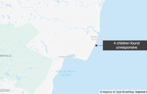 Four children were found unresponsive on a beach in Quebec Saturday morning and later pronounced dead after a group of people on a fishing trip got caught in the tide