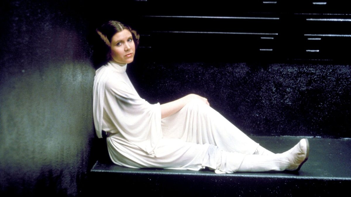 <i>Lucasfilm/Fox/Kobal/Shutterstock</i><br/>Carrie Fisher as Princess Leia in 1977's 'Star Wars Episode IV: A New Hope.'