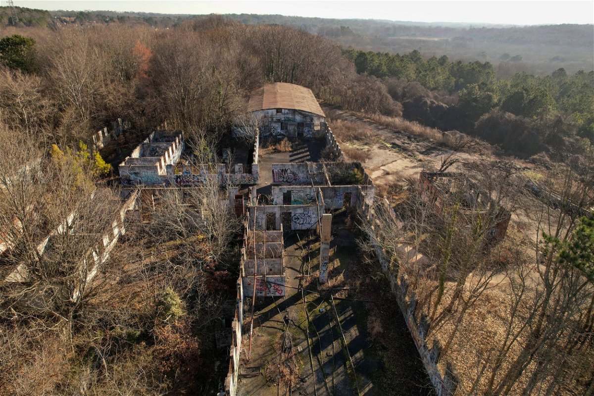 <i>Cheney Orr/AFP/Getty Images</i><br/>An aerial view shows the Old Atlanta Prison Farm