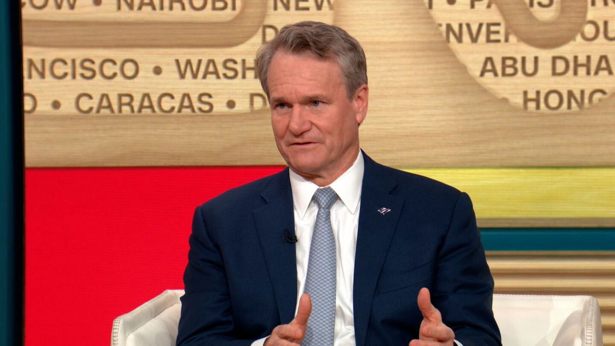 <i>CNN</i><br/>Bank of America CEO Brian Moynihan during an interview with CNN's Poppy Harlow on June 27.