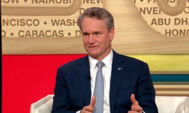 Bank of America CEO Brian Moynihan during an interview with CNN's Poppy Harlow on June 27.