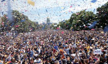 Two people have been shot in downtown Denver near the route where the city held the victory parade for its NBA championship team