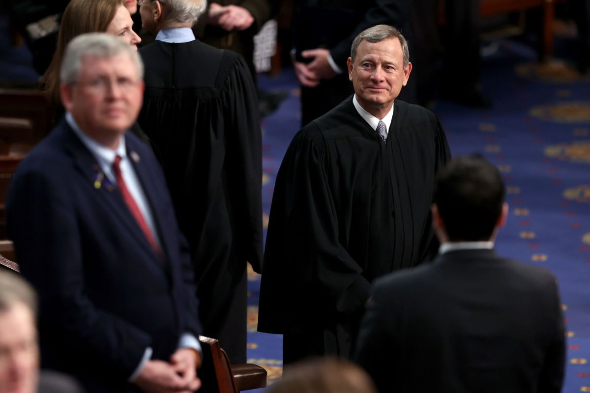 <i>Julia Nikhinson/Pool/Getty Images</i><br/>When Chief Justice John Roberts began reading his decision in a voting rights dispute from the Supreme Court bench on Thursday