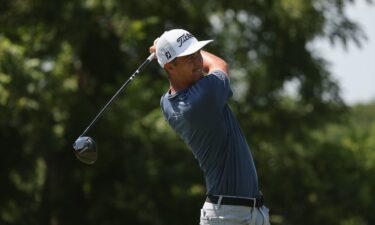 Corey Pereira in action at the Price Cutter Charity Championship at Highland Springs Country Club