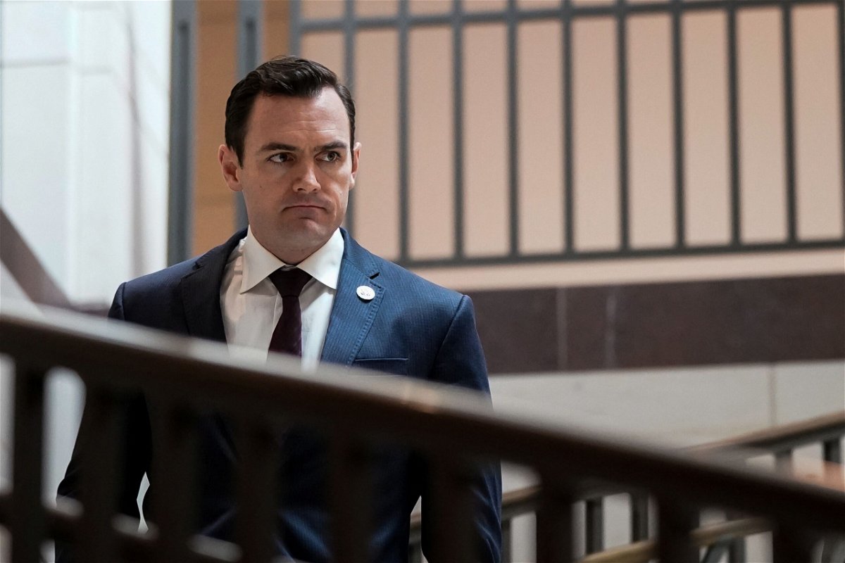 <i>Elizabeth Frantz/Reuters</i><br/>Rep. Mike Gallagher walks to a House Permanent Select Committee on Intelligence meeting on Capitol Hill on February 7.