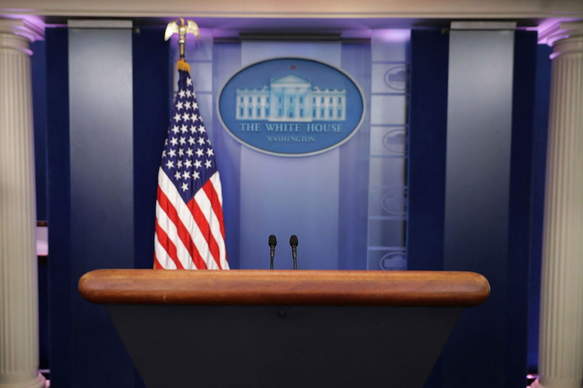 <i>Chip Somodevilla/Getty Images</i><br/>White House press secretary Karine Jean-Pierre violated the Hatch Act when she used the term “mega MAGA” from the briefing podium.