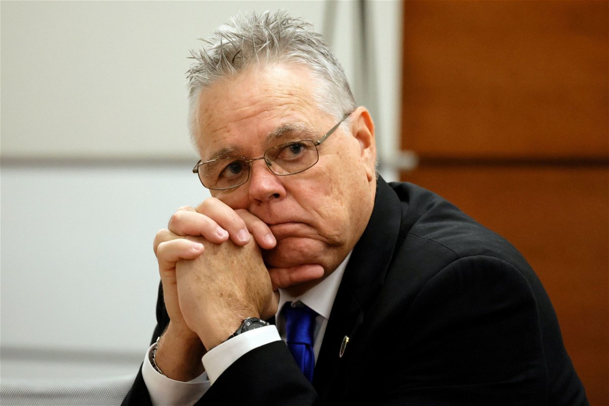 <i>Amy Beth Bennett/Pool/South Florida Sun-Sentinel/AP</i><br/>Jurors are due to begin a third day of deliberations on June 28 in the trial of the former Parkland school resource officer Scot Peterson. Peterson is seen here at the defense table Monday during closing arguments.