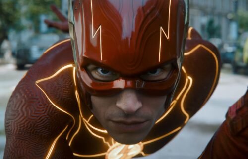 Ezra Miller stars in the DC movie "The Flash."
