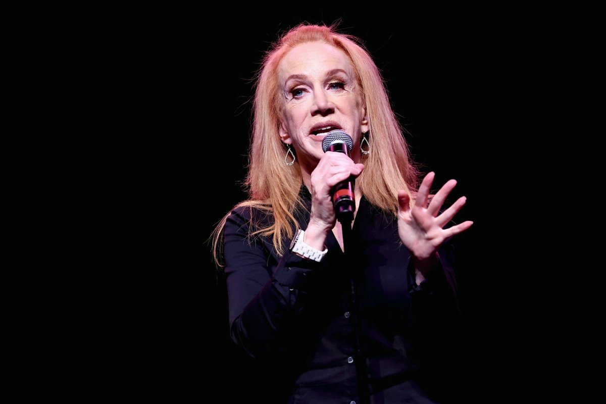 <i>Amy Sussman/Getty Images</i><br/>Kathy Griffin appeared onstage in July 2022 in Los Angeles.