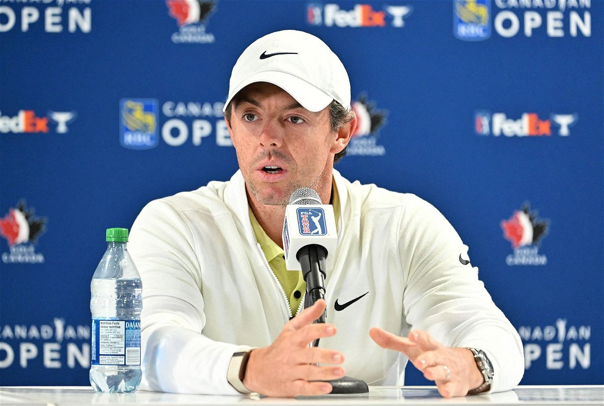 <i>Dan Hamilton/USA TODAY Sports/Reuters</i><br/>Rory McIlroy speaks with the media a day after PGA Tour's shock announcement.