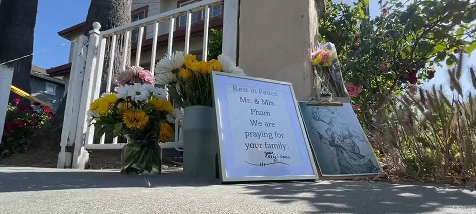 <i>KPIX</i><br/>Police say the suspect intentionally hit the victims. Mr. and Mrs. Pham who died from their injuries.