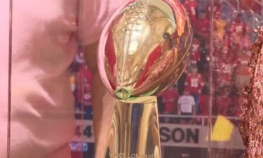 Fans traveled to the Capital City Tuesday to view the Kansas City Chief’s Super Bowl LVII Lombardi Trophy