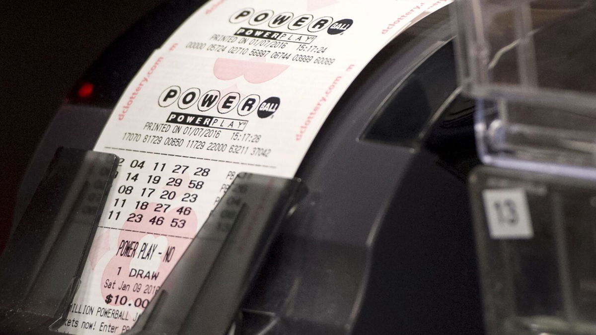<i>SAUL LOEB/AFP/Getty Images</i><br/>A machine prints Powerball lottery tickets at a convenience store in Washington