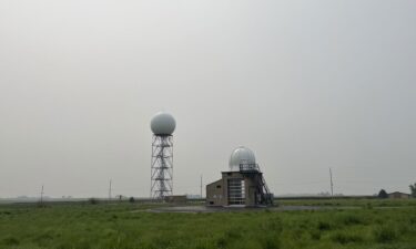 Wildfire smoke obscures the sky in Lincoln