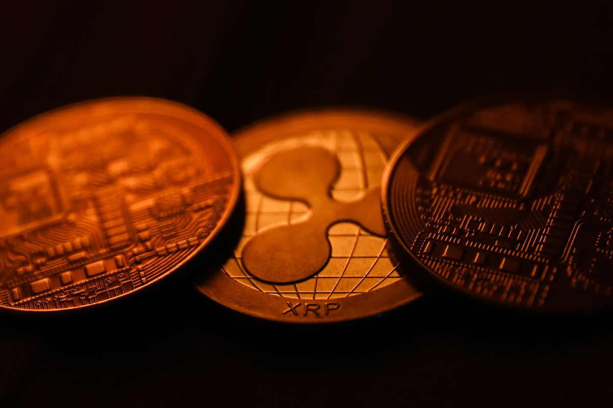 <i>Jakub Porzycki/NurPhoto/Getty Images</i><br/>Representation of cryptocurrency and representation of Ripple cryptocurrency are seen in this illustration photo taken in Krakow