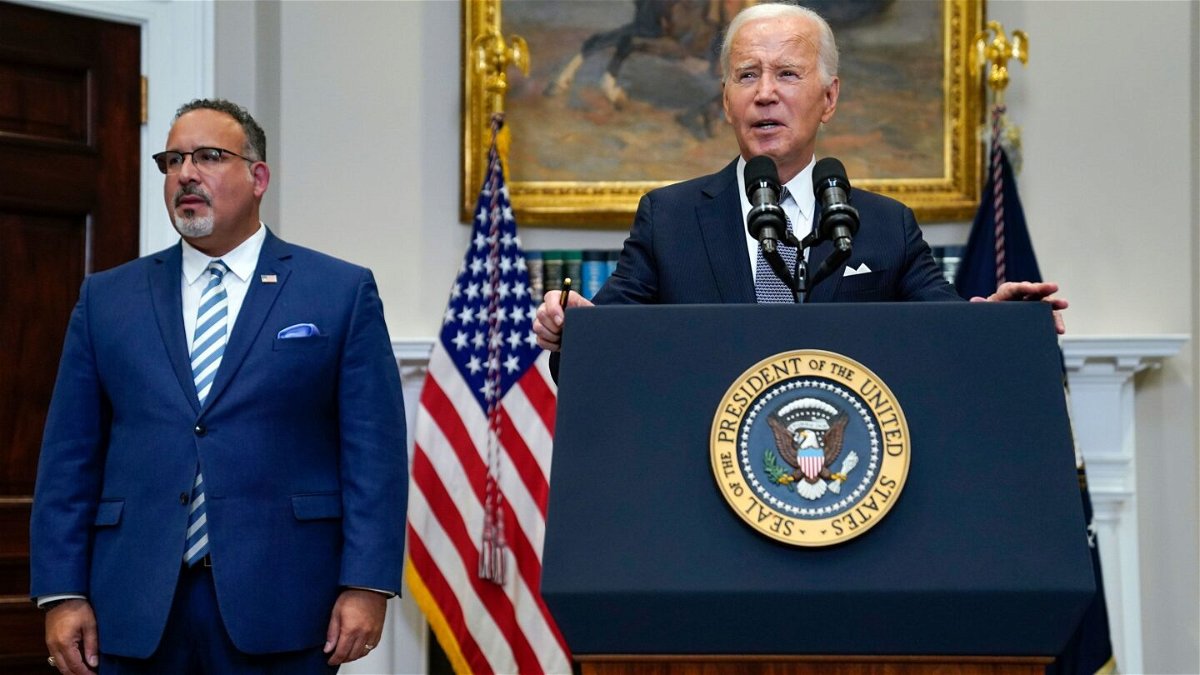 <i>Evan Vucci/AP</i><br/>President Joe Biden speaks in the Roosevelt Room of the White House on June 30. The Biden administration announced on July 14 that 804