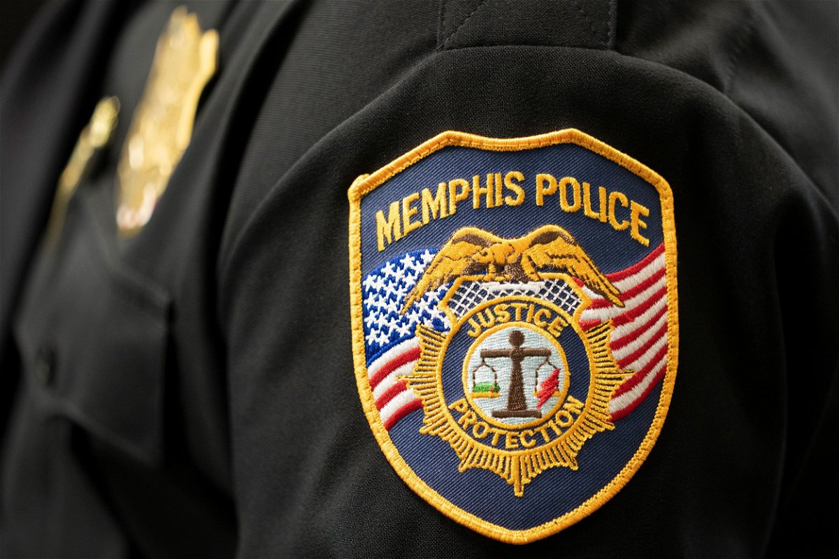 <i>George Walker IV/AP/FIle</i><br/>A patch of the Memphis Police Department is seen during a meeting of the Peace Officers Standards and Training Commission May 18