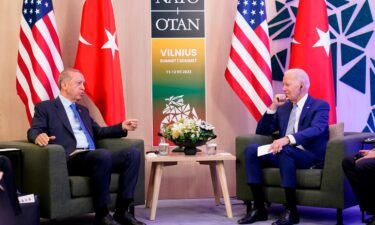 President Joe Biden and Turkey's President Recep Tayyip Erdogan meet on the sidelines of the NATO summit in Vilnius