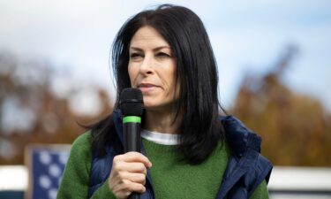 U.S. Michigan Attorney General Dana Nessel speaks at a campaign rally held by U.S. Rep. Elissa Slotkin (D-MI) designed to get Michigan State University students