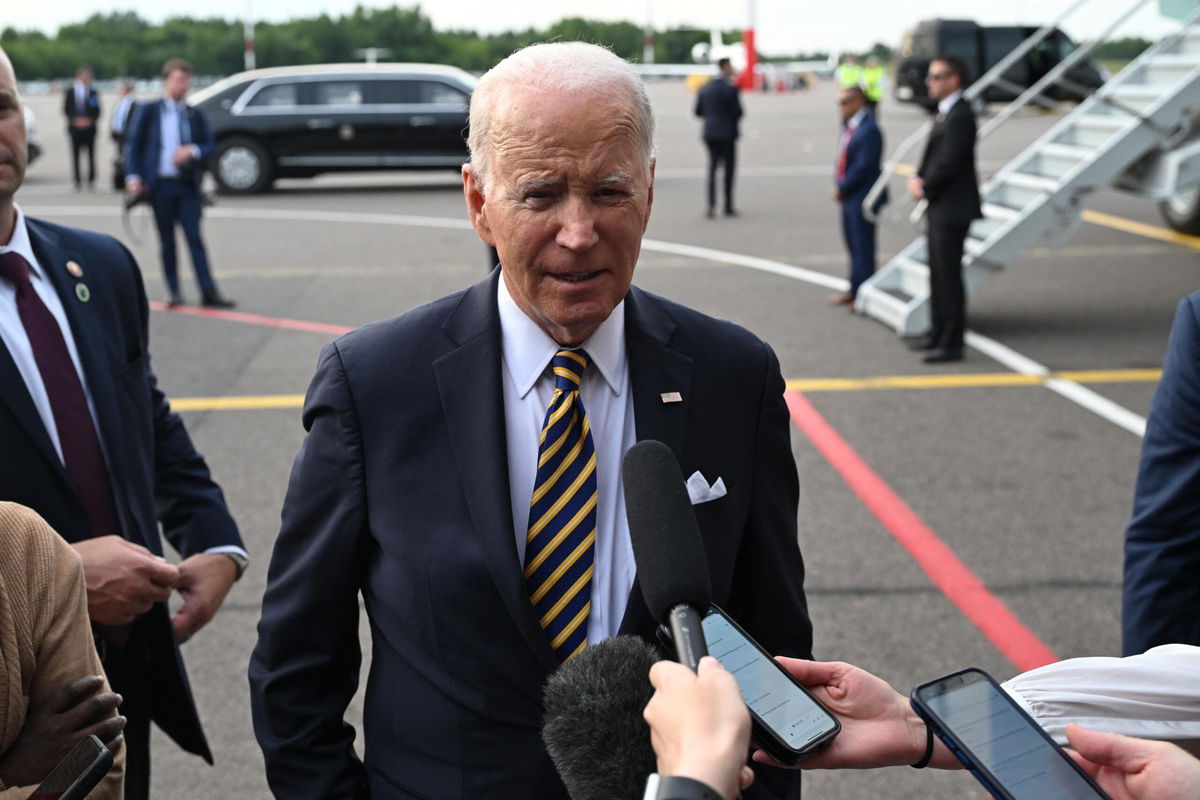 <i>Andrew Caballero-Reynolds/AFP/Getty Images</i><br/>President Joe Biden