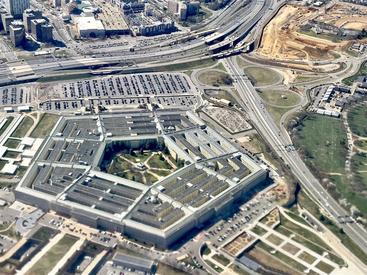 <i>Daniel Slim/AFP/Getty Images/FILE</i><br/>This aerial photograph taken on March 8 shows The Pentagon