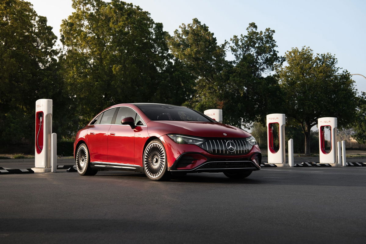 <i>Mercedes-Benz</i><br/>Mercedes-Benz announced its electric vehicle drivers will be able to use Tesla (TSLA) superchargers starting next year and that it will fully adopt the company’s charging standard in 2025.