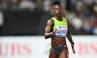 Jackson competes at last year's Lausanne Diamond League meet in Switzerland.