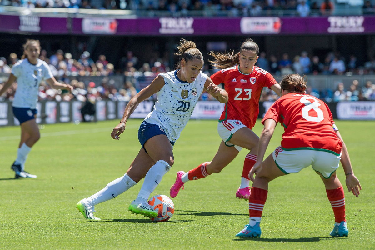 <i>Karen Ambrose Hickey/Sipa/SPP/AP</i><br/>Rodman helped change the game by injecting pace into the USWNT's attack.