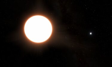 An artist's illustration shows an exoplanet