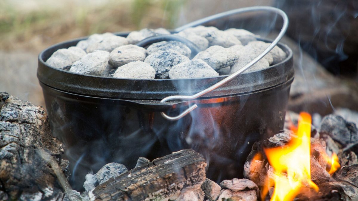 <i>EntropyWorkshop/iStockphoto/Getty Images</i><br/>A cast-iron Dutch oven is a versatile piece of outdoor cookware