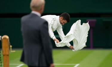 Djokovic tried to aid a speedy resumption of the match.