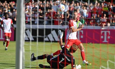 New signing Konrad Laimer got his first goal in a Bayern Munich shirt.