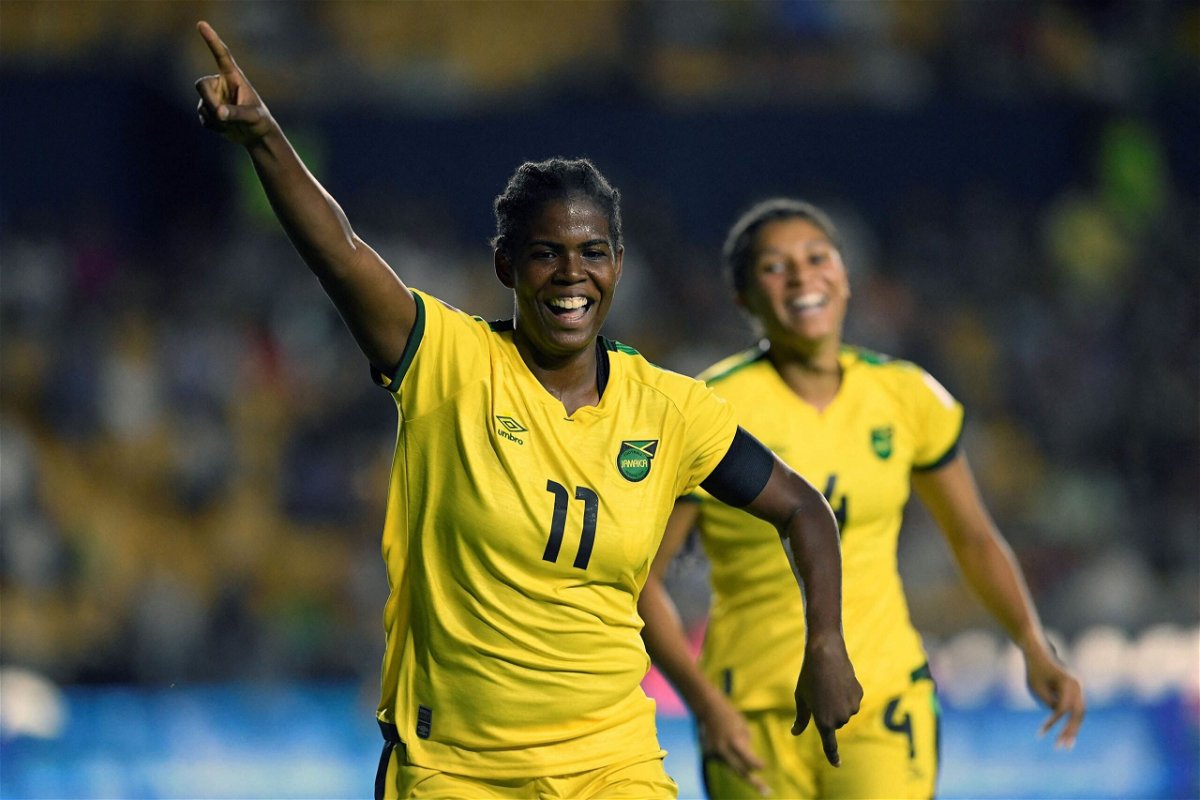 <i>Alfredo Estrella/AFP/Getty Images</i><br/>Jamaica's Khadija Shaw was one of Europe's most prolific strikers last season.