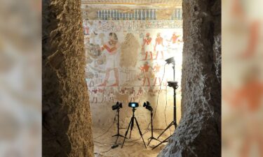 Researchers have discovered hidden details in ancient Egyptian paintings using chemical imaging.