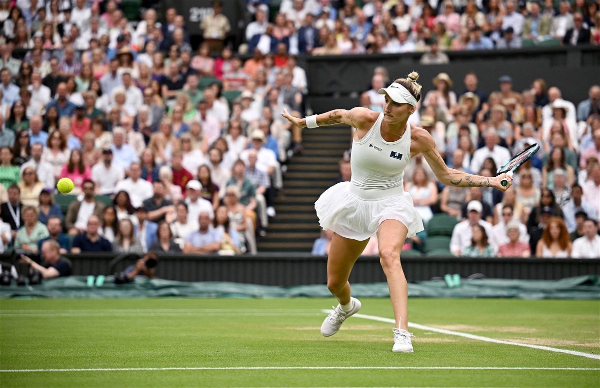 Markéta Vondroušová beats Ons Jabeur to make Wimbledon history