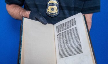 An original edition of a stolen 15th century Christopher Columbus letter has been returned to Italy.