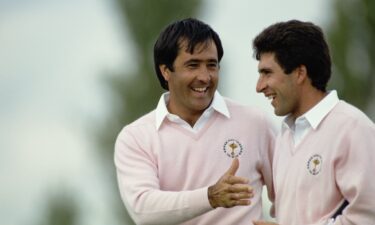 Ballesteros (L) and Olazábal are two of the finest golfers Spain has produced.