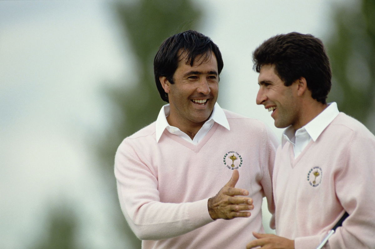 <i>Getty Images</i><br/>Ballesteros (L) and Olazábal are two of the finest golfers Spain has produced.